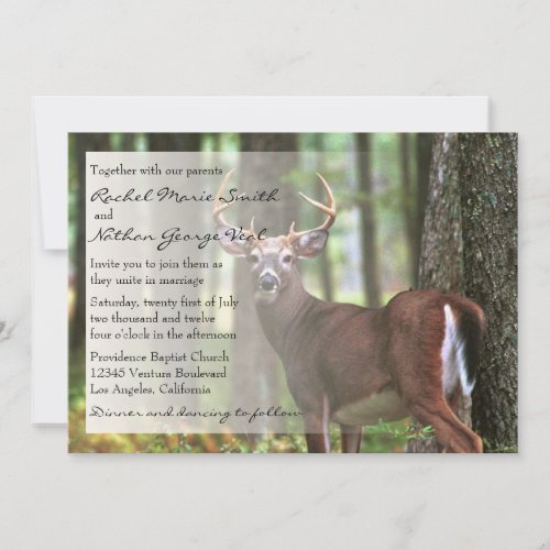 A Hunter's Wedding Invitation