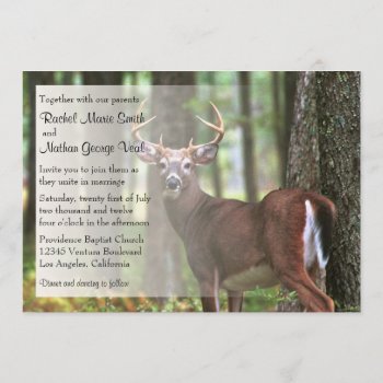 A Hunter's Wedding Invitation by CleanGreenDesigns at Zazzle