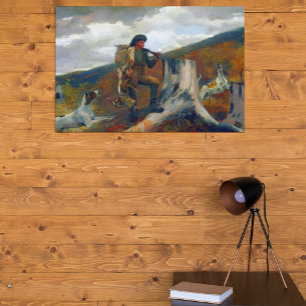 A Huntsman and Dogs Winslow Homer Circa 1891 Canvas Print