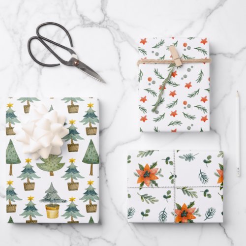 A Hygge Christmas Pattern Wrapping Paper Sheets