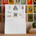 A Hygge Life | Watercolor Illustrations Calendar<br><div class="desc">This watercolor illustrated calendar celebrates simple pleasures, sentimental pastimes and homemade goodness. Each month has different illustrations that go along with that month's season. Contact me if you need different illustrations/ideas portrayed. Add your custom wording to this design by using the "Edit this design template" boxes on the right hand...</div>