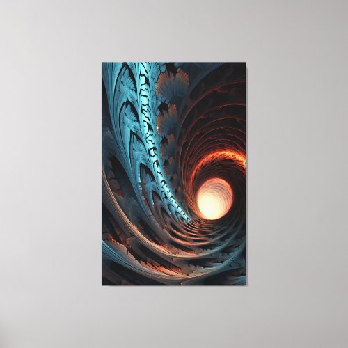 A Hypnotic Fractal Art Canvas Print