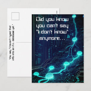 A.I. Essentials Power Of Intelligent Databases AI Holiday Postcard