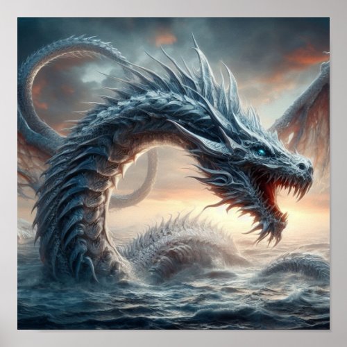 AI Sea Dragon Poster