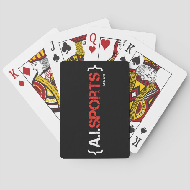 {A.I.SPORTS} POKER CARDS (Back)