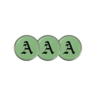 "A" Initial Golf Ball Marker