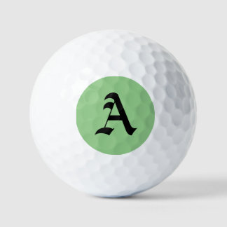 "A" Initial  Golf Balls