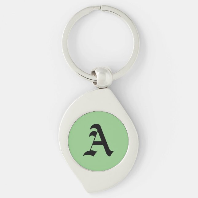 A Initial  Keychain (Front)