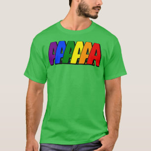A Initial Letter A in Rainbow Colors T-Shirt
