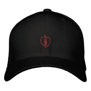 A Initial Signature Black Flexfit Wool Large or XL Embroidered Baseball Cap