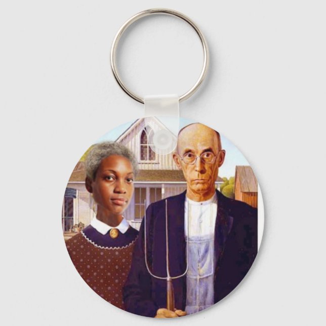 a interracial story keychain (Front)