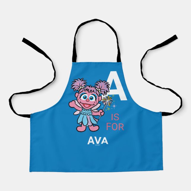 A is for Abby Cadabby | Add Your Name Apron (Front)