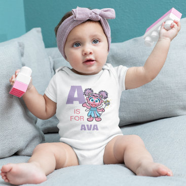 A is for Abby Cadabby | Add Your Name Baby Bodysuit