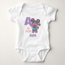 A is for Abby Cadabby | Add Your Name Baby Bodysuit A is for Abby Cadabby | Add Your Name Baby Bodysuit
