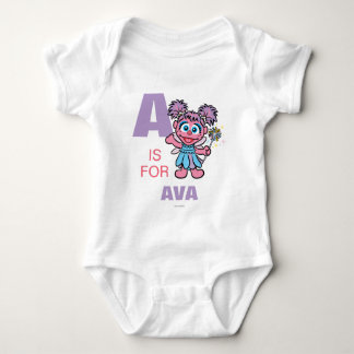 A is for Abby Cadabby | Add Your Name Baby Bodysuit
