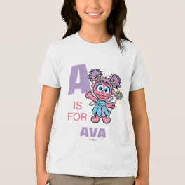 A is for Abby Cadabby Add Your Name Tri-Blend Shirt