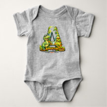 🦖🌿 “A is for Adventure” Baby Jersey Bodysuit 👶✨
