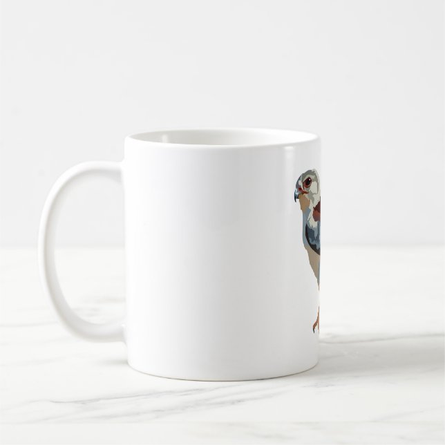 A is for African Pygmy Falcon Coffee Mug (Left)