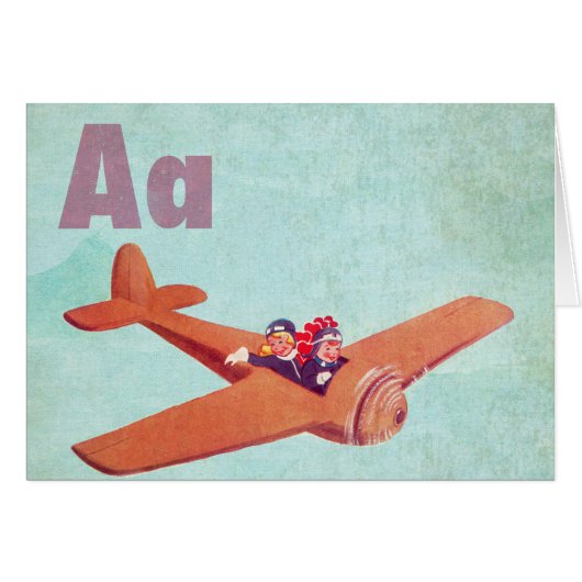 A is for Airplane (Front Horizontal)