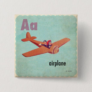 A is for Airplane Button