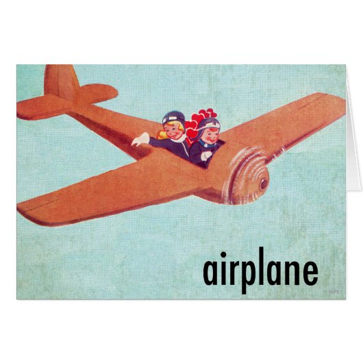 A is for Airplane Cards (Front Horizontal)