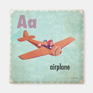 A is for Airplane Magnet