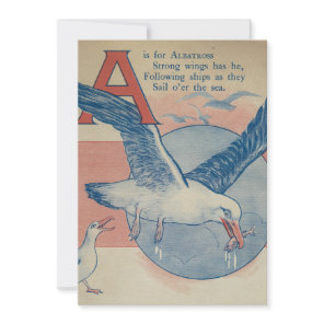 A is for Albatross - Flat Thank You Card