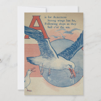 A is for Albatross - Flat Thank You Card