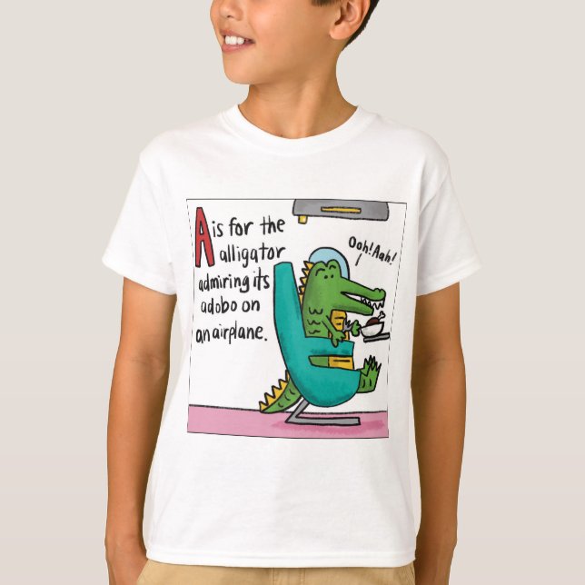 A is for Alligator Adobo T-Shirt (Front)