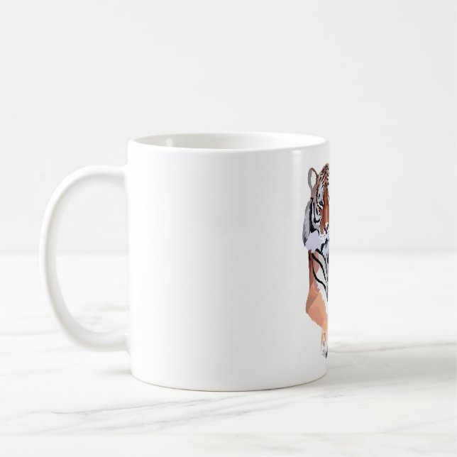A is for Amur Tiger Coffee Mug (Left)