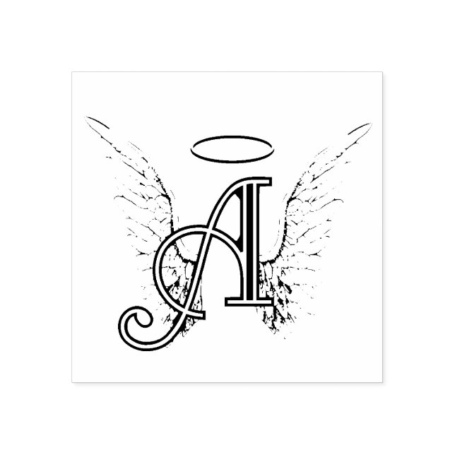 A is for Angel Rubber Stamp (Imprint)