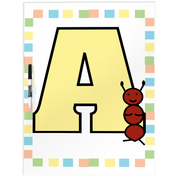 A is for Ant Dry Erase Board