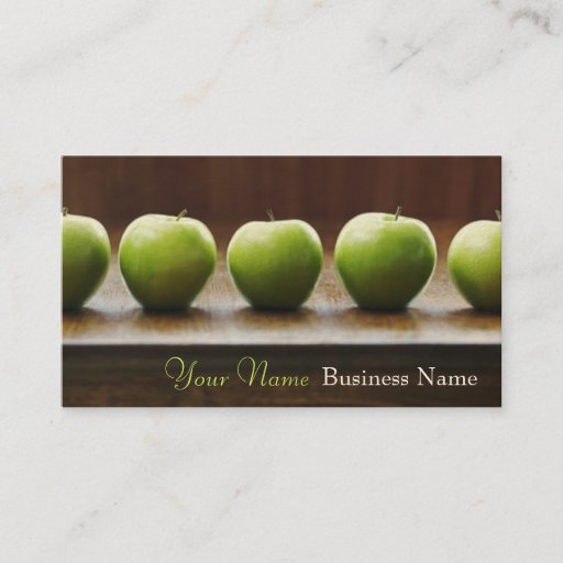 Customizable A is for Apple Business Cards