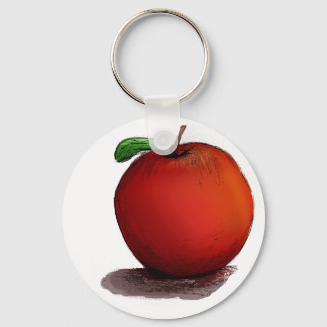 A is for Apple Keychain (Front)