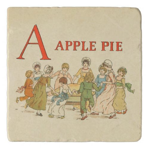 A Is For Apple Pie Vintage Restored Kitchen Trivet