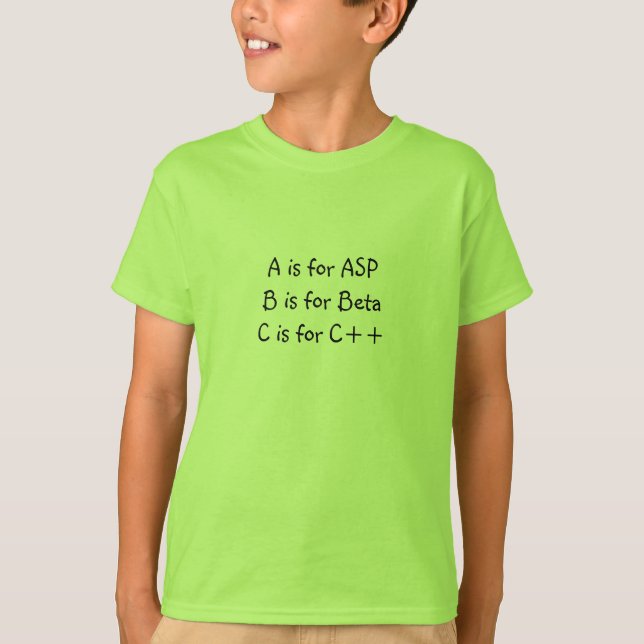 A is for ASP T-Shirt (Front)