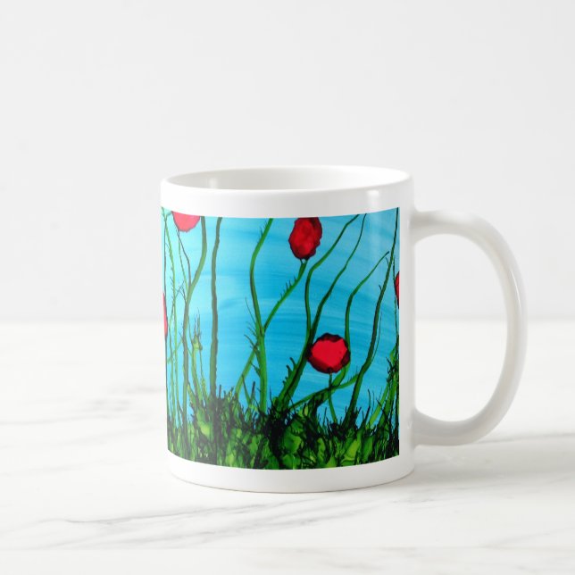 A is for Azure alphabet art mug (Right)