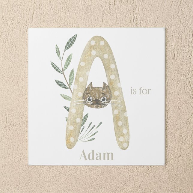 A is for Custom Name Animal Letter Art (Creator Uploaded)
