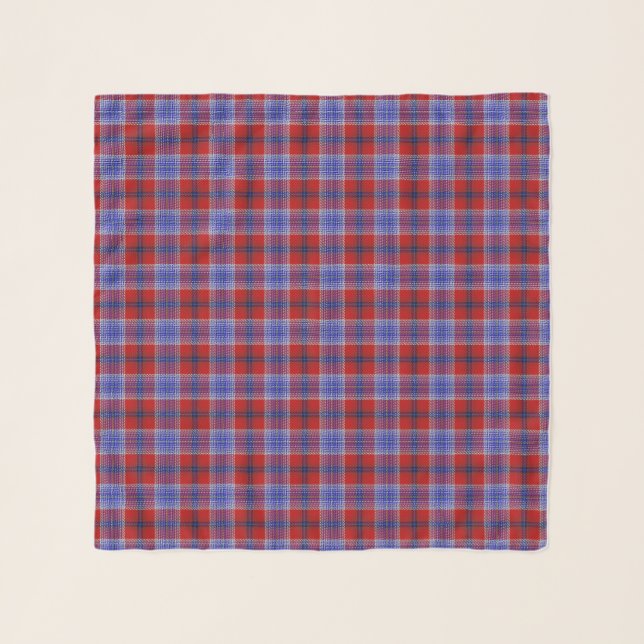 A J Gallacher Tartan Scarf Plaid Silk Scarves (Front)