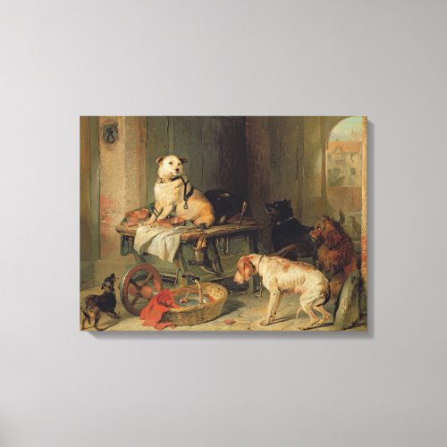 A Jack in Office c1833 Canvas Print
