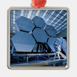 A James Webb Space Telescope array Metal Ornament