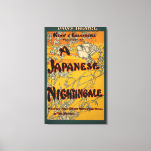 A Japanese Nightingale Theatrical Play Poster Canvas Print