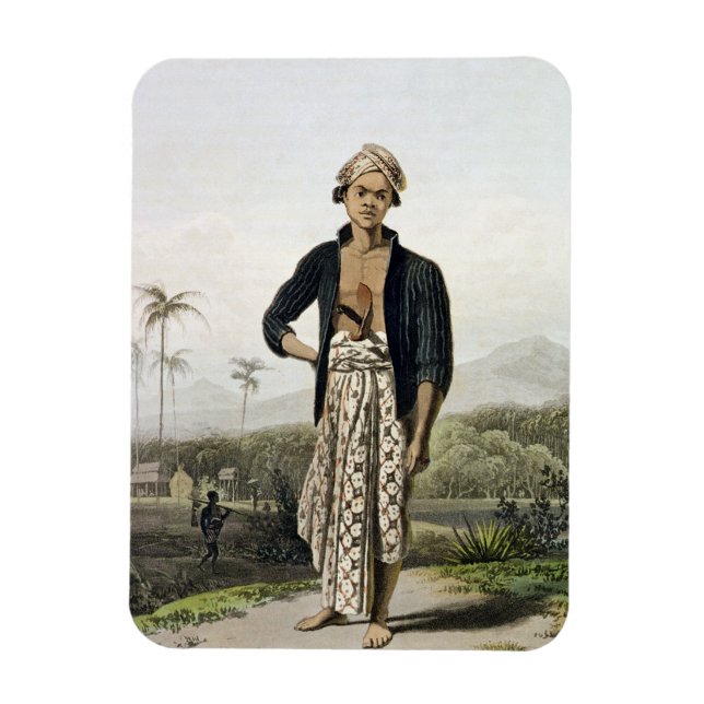 A Javan of the Lower Class, plate 2 from Vol. I of Magnet (Vertical)