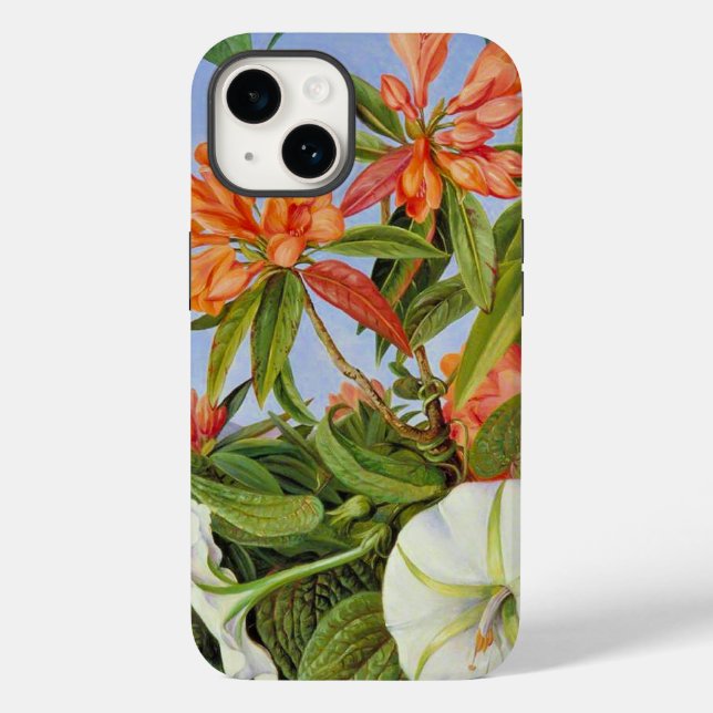 A Javan Rhododendrum and Ipomoea Case-Mate iPhone Case (Back)