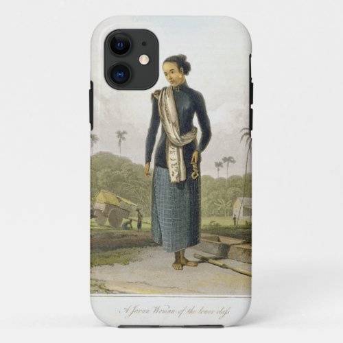 A Javan Woman of the Lower Class plate 3 from Vol iPhone 11 Case