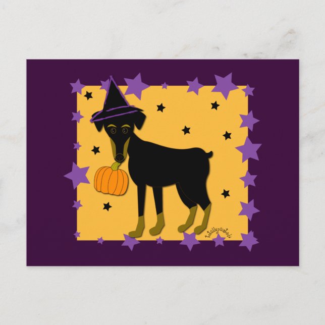 A Jazzy Witch Postcard (Front)