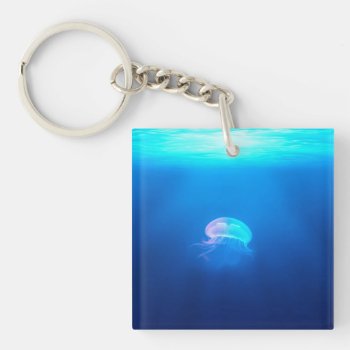 A Jellyfish Keychain by PhotoShots at Zazzle