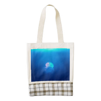 A Jellyfish Zazzle HEART Tote Bag