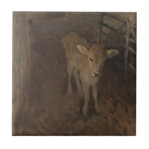 A Jersey Calf Ceramic Tile