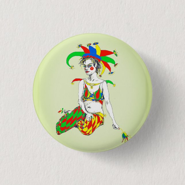 A jester button (Front)